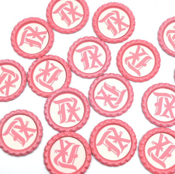 Pink Texas Ranger Mexican Bingo Chips